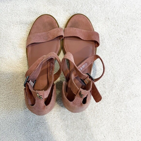 Koolaburra by UGG Pink Suede Heeled Sandal Women's 9 Eliani Strappy Ankle Strap - Picture 4 of 15